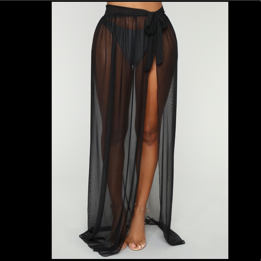 Black Cover Up Skirt
